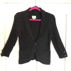 Wool blend ECI button down blazer cardigan sweater